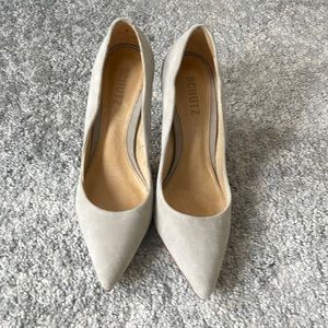 Schutz | Size 7.5 | Grey Suede Pumps